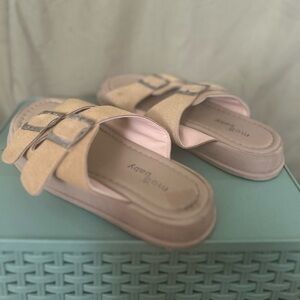 Mio Baby Pink and Tan Kids Sandals